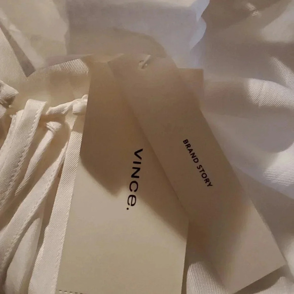 VINCE SHIRRED DRAWSTRING MAXI DRESS - Picture 5 of 5